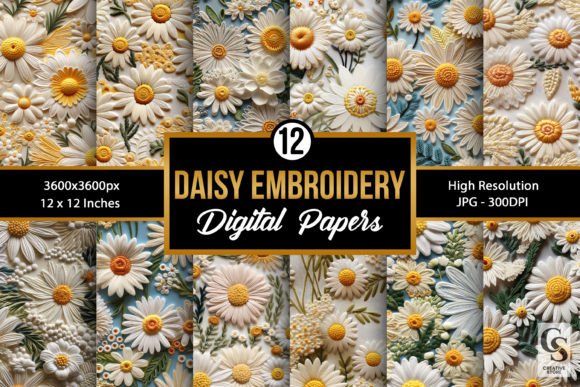 Daisy Floral Embroidery Seamless Pattern: A Designer’s Review