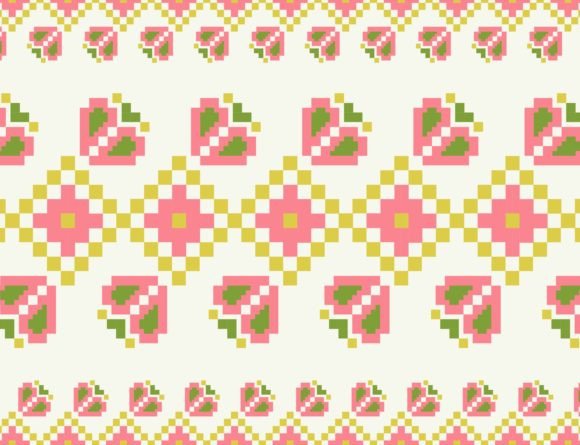 Evaluating Embroidery Floral Colorful Pattern for Etsy
