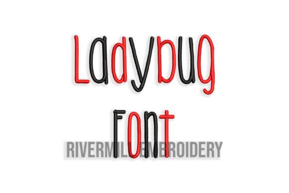 Review: 2 Ladybug Machine Embroidery Font for Sweet Gifts