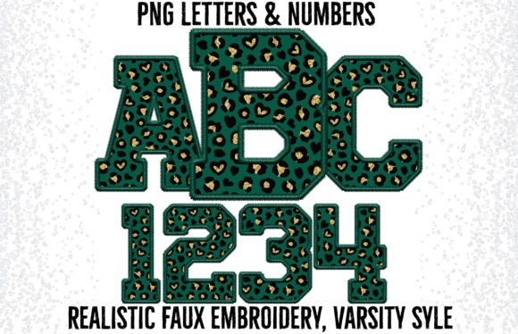 Review: Green Leo Faux Glitter Embroidery PNG for Holiday Crafts