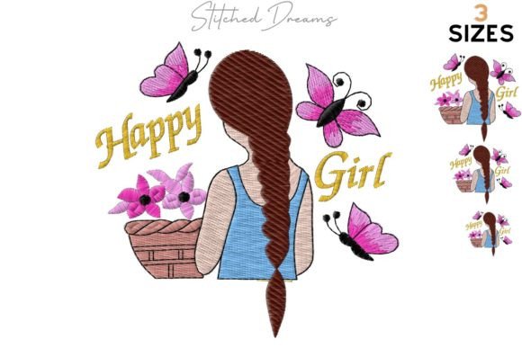 Review: Happy Girl Embroidery Design for Real Projects