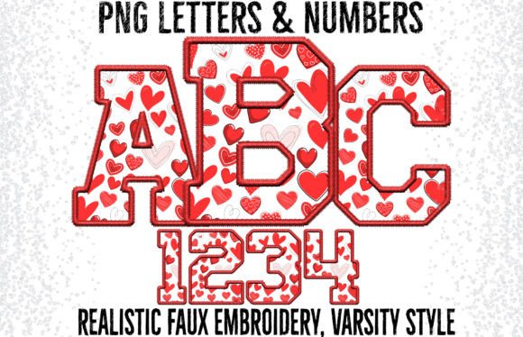 Review: Heart Doodle Faux Embroidery Letters PNG