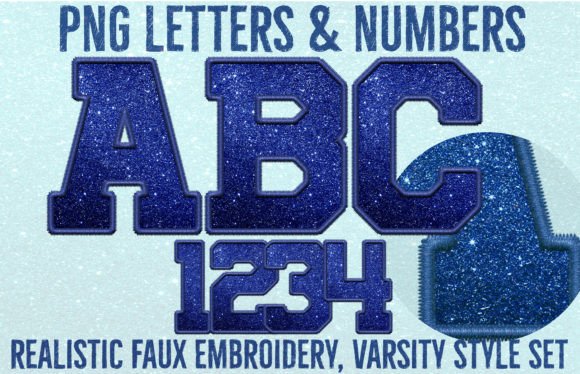 Reviewing Navy Navy Glitter Embroidery Letters
